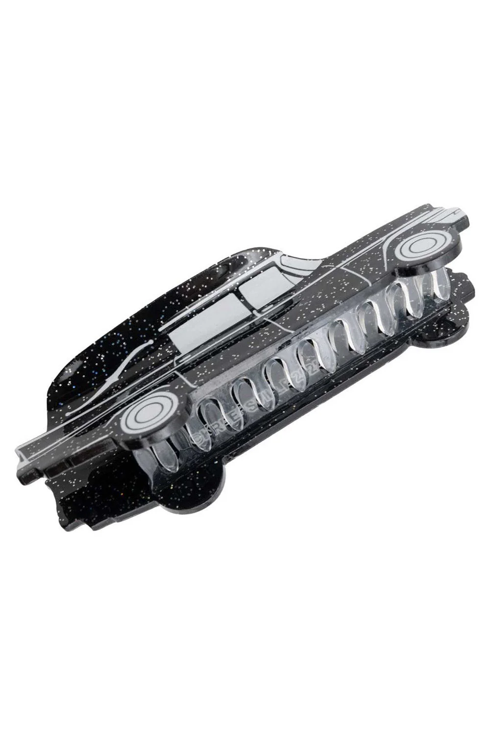 Hearse Black Glitter Claw Clip - Image 2