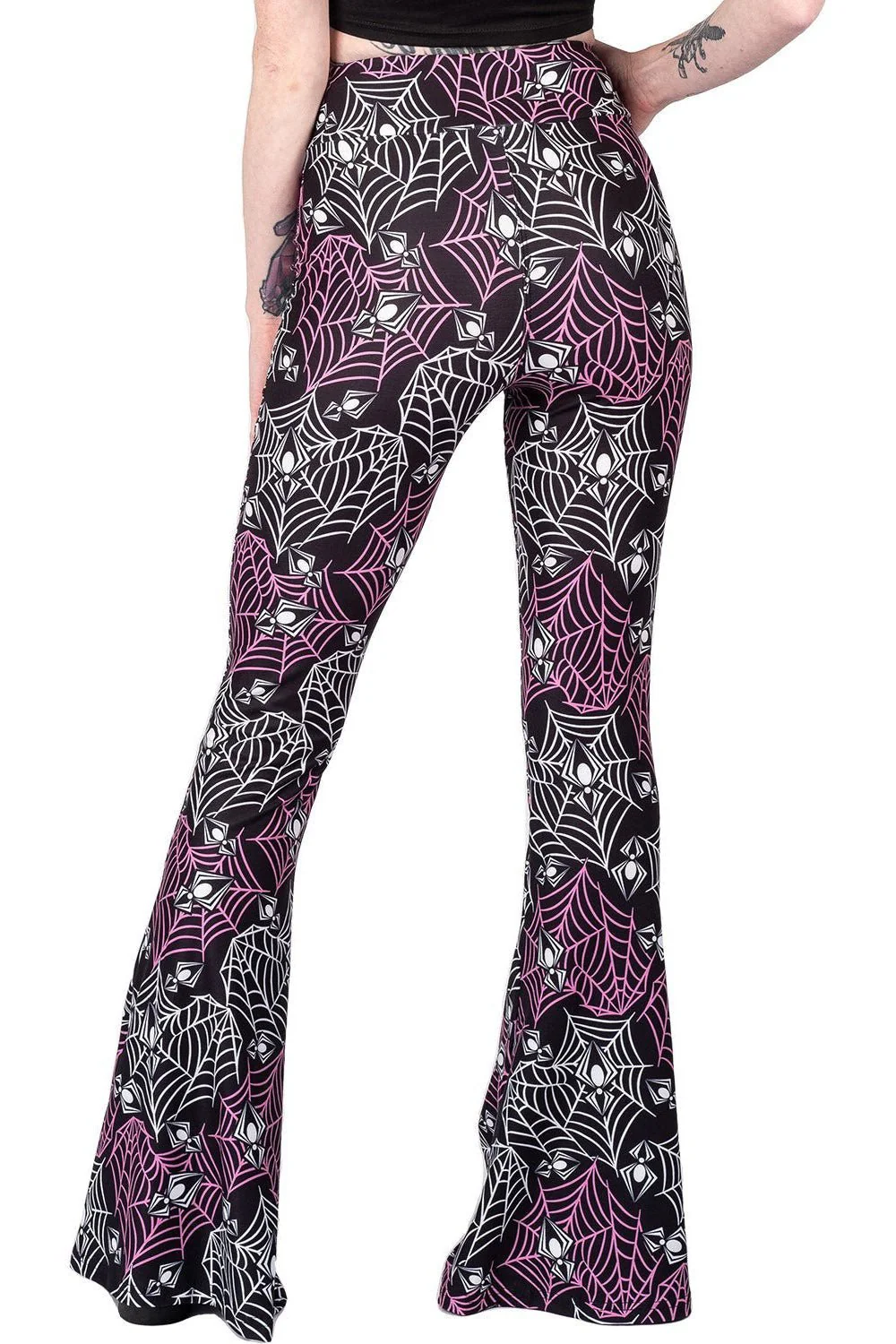 Heart Webs Spiders Hellz Bellz Bell Bottoms - Image 5