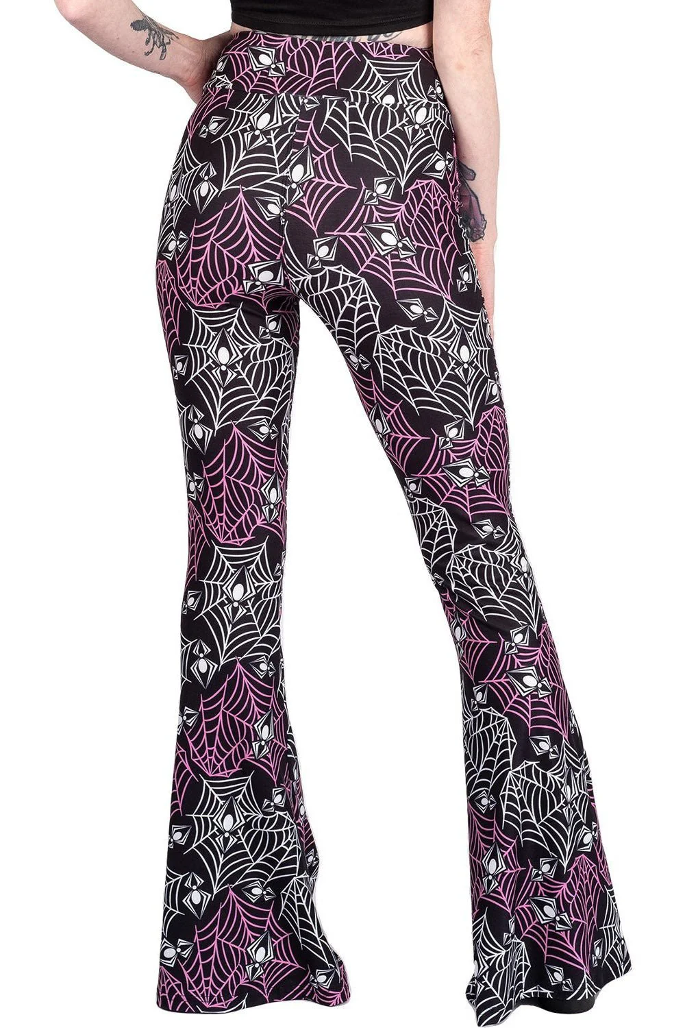 Heart Webs Spiders Hellz Bellz Bell Bottoms - Image 6