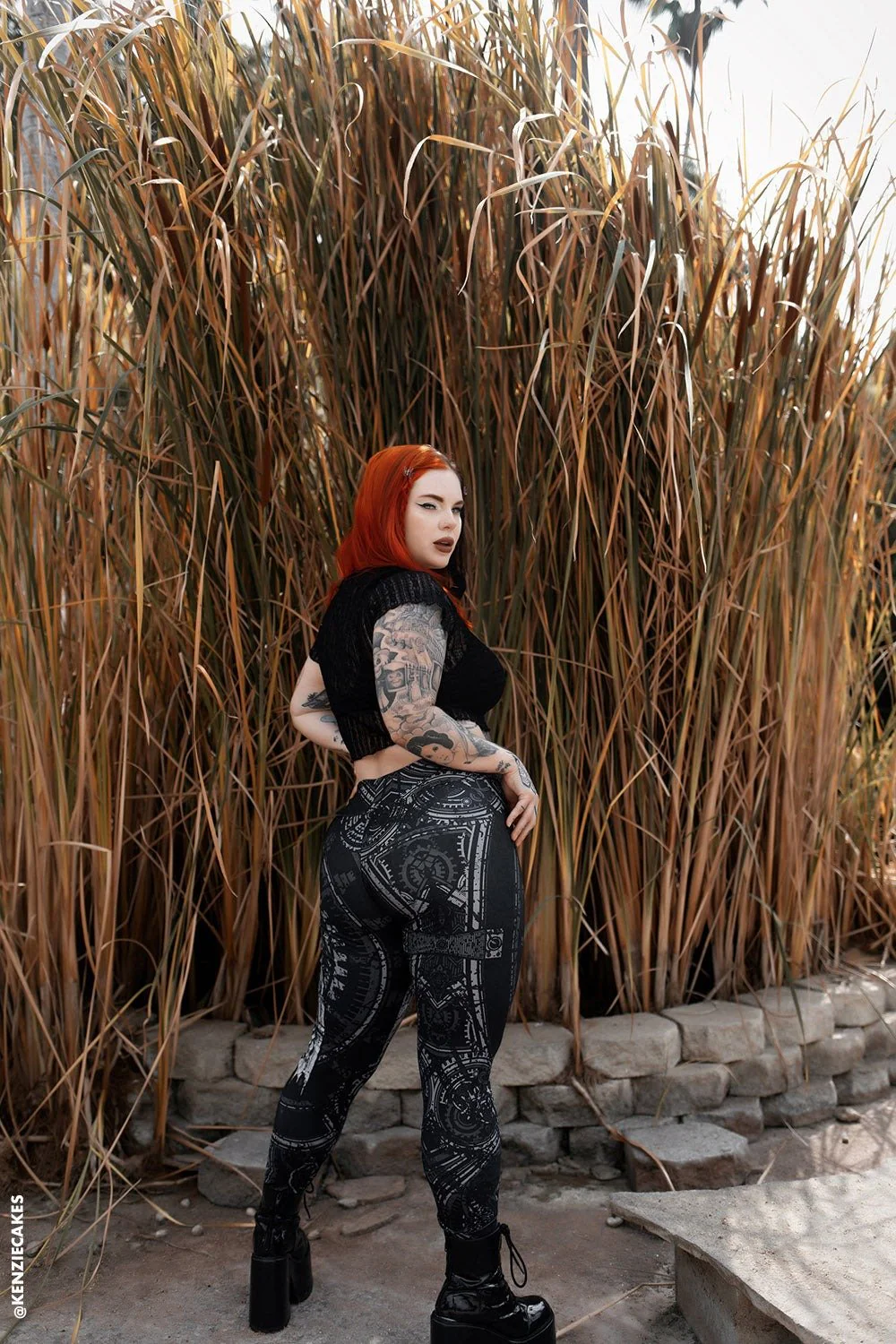 Heavy Metal Plague Doctor Leggings - Image 4