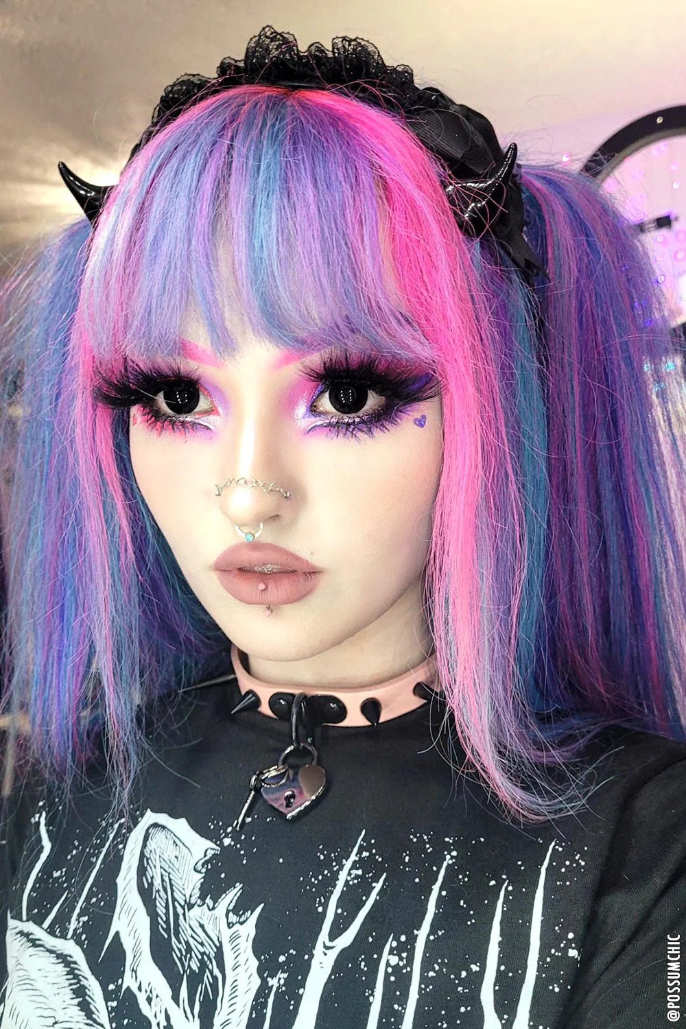 Hell Kitty Choker [HEART PADLOCK] - Image 3
