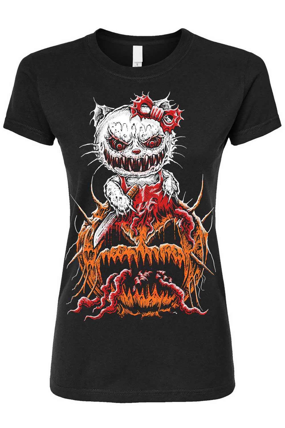 Hell-O-Ween Kitty T-shirt - Image 5