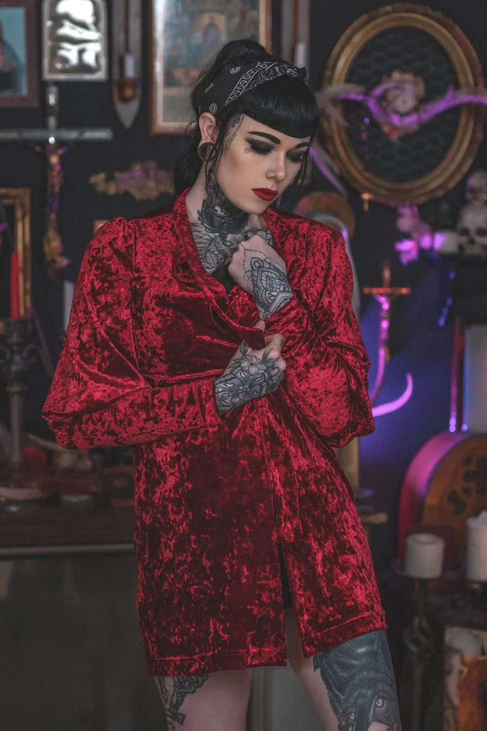 Hellfire Cardigan [RED] - Image 5