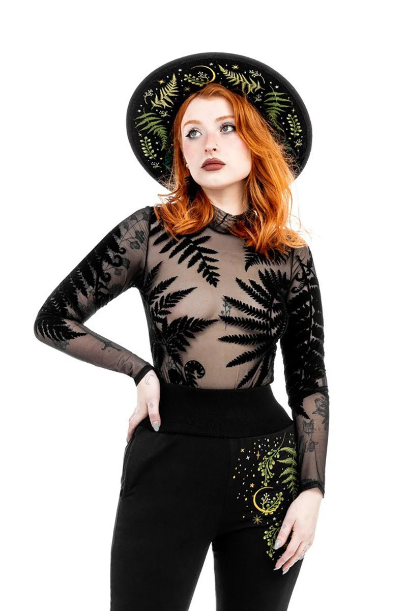 Herbal Hat [Embroidered Ferns] - Image 3