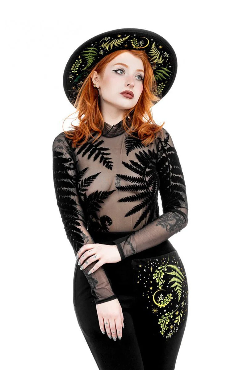 Herbal Hat [Embroidered Ferns] - Image 4