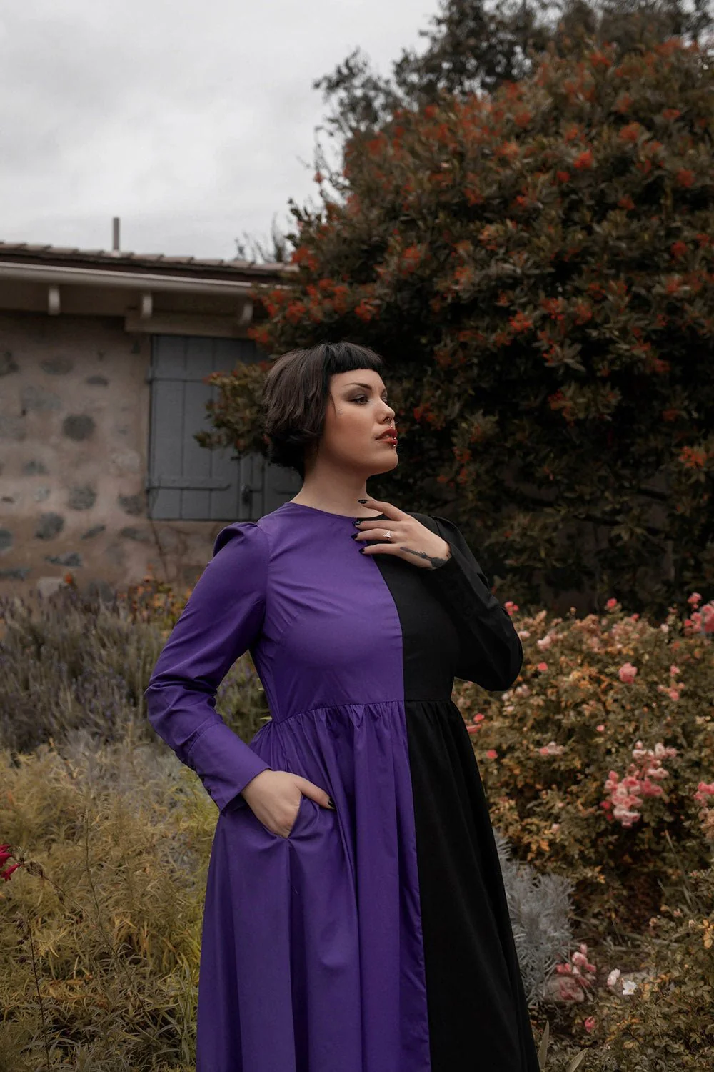 Hexen Dress [PURPLE/BLACK] - Image 6