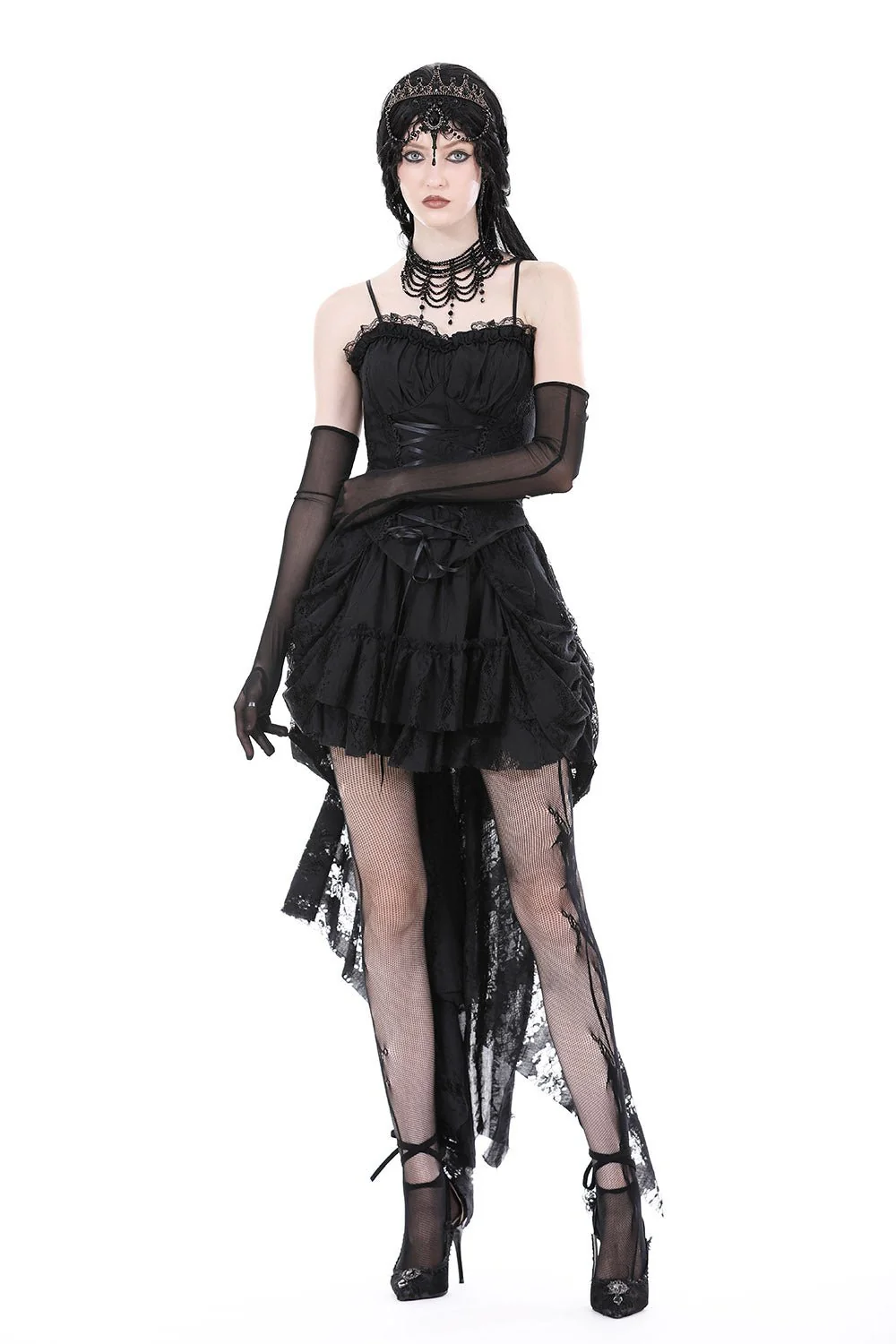 High Priestess High Low Skirt with Back Train - Image 2