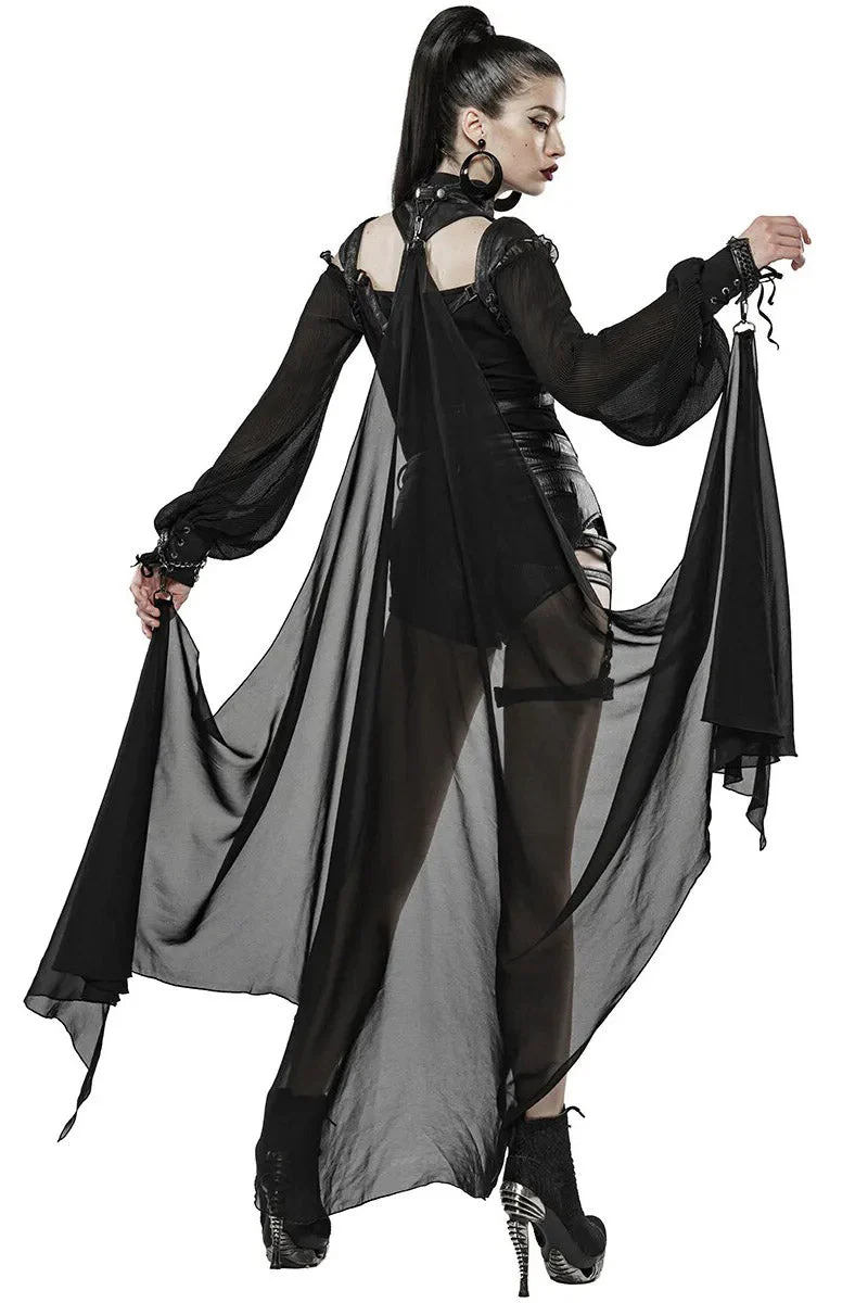 High Priestess Mesh Cloaked Harness