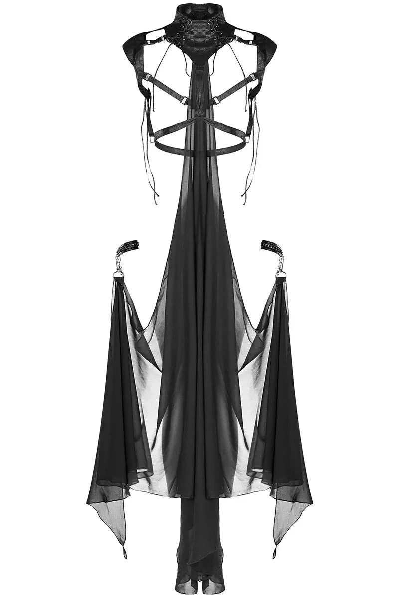 High Priestess Mesh Cloaked Harness - Image 6
