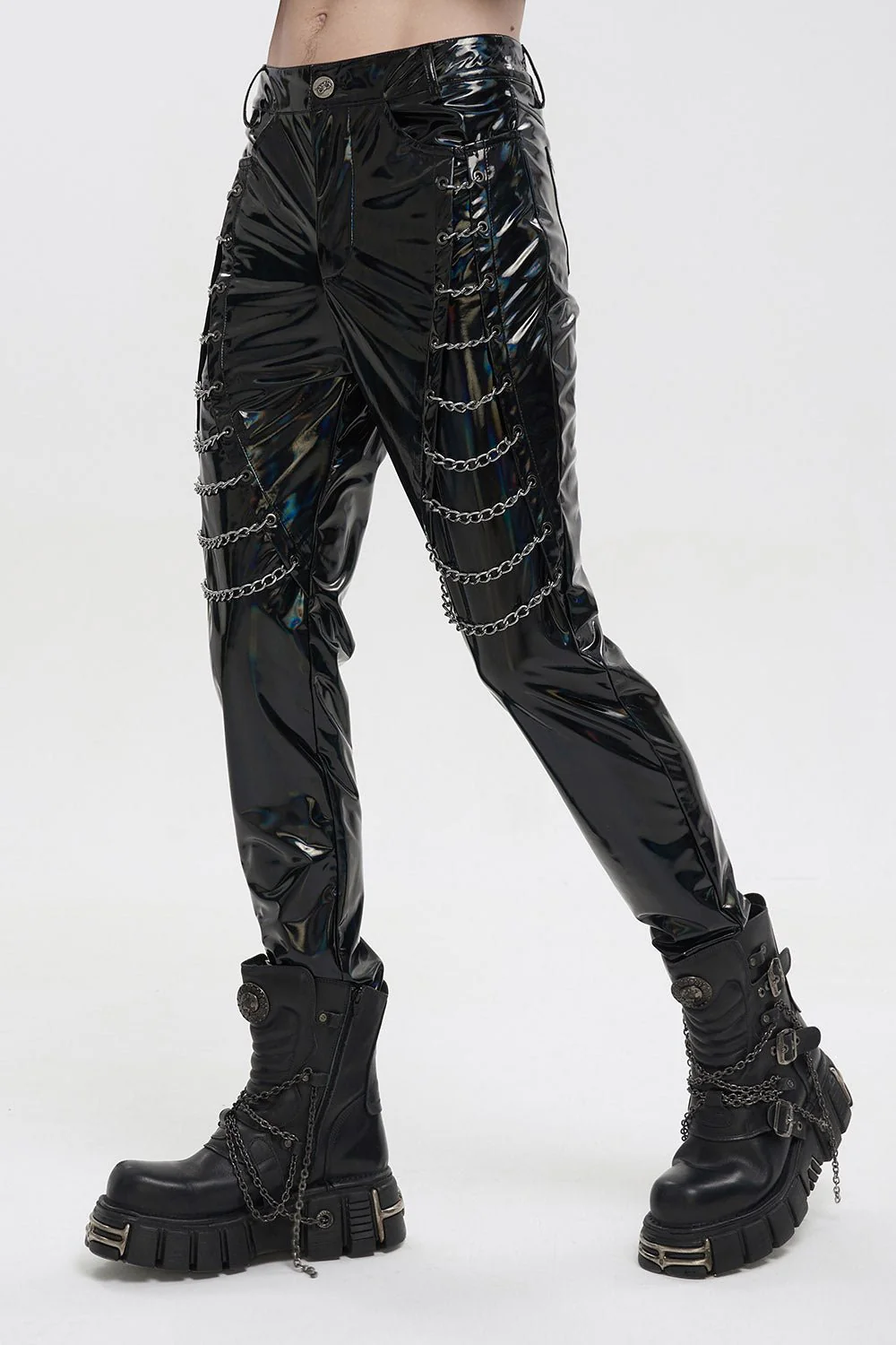 Holographic Hell Leather Pants - Image 5