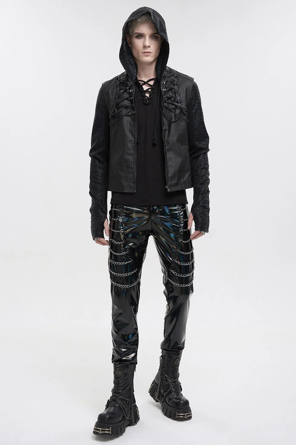 Holographic Hell Leather Pants - Image 6