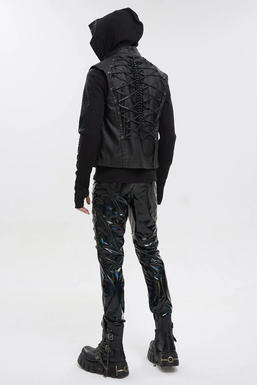 Holographic Hell Leather Pants - Image 8