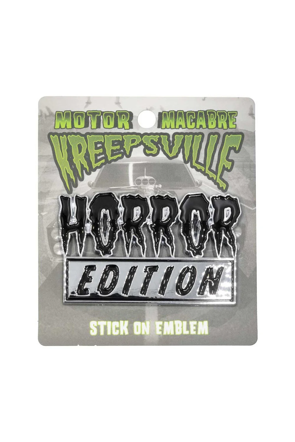 Horror Edition Chrome Stick On Emblem - Image 2