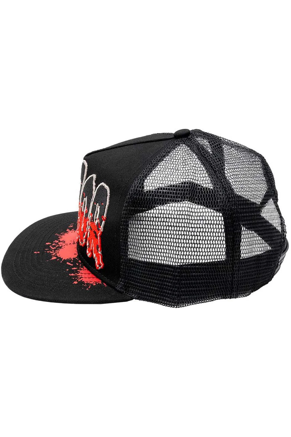 Horror Text Logo Trucker Hat - Image 3