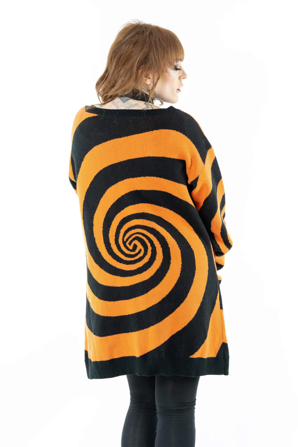 Hypno Cardigan [Black/Orange] - Image 7