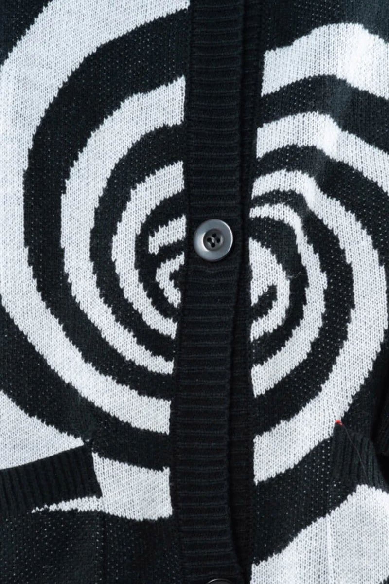 Hypno Cardigan [Black/White] - Image 8