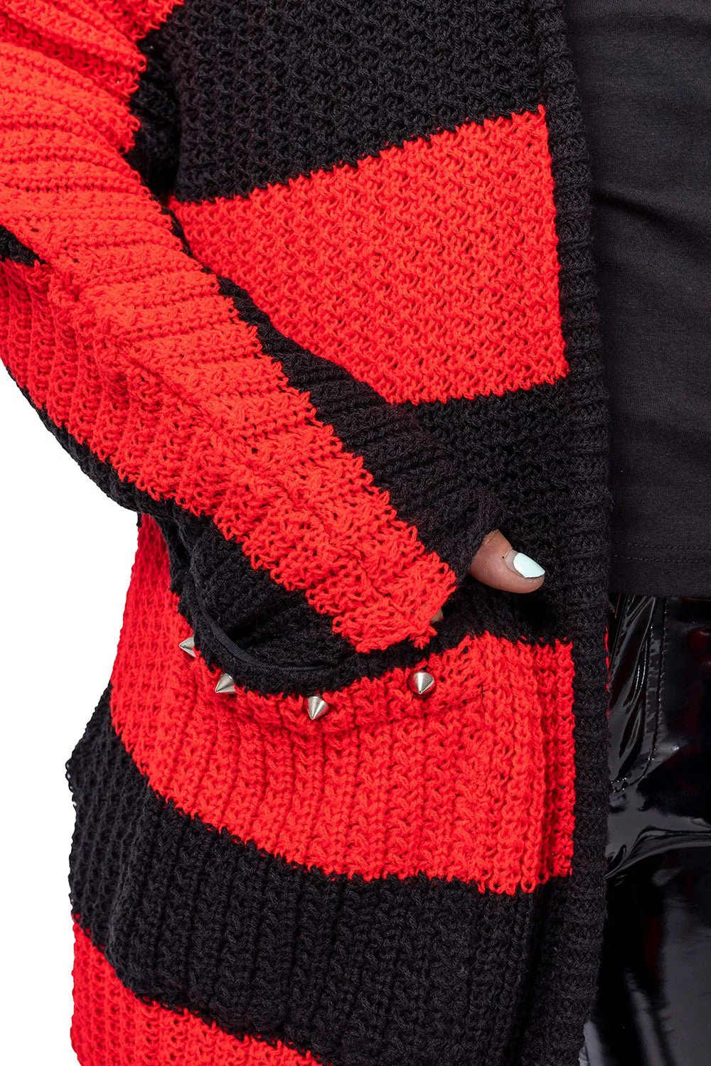 In A Daze Cardigan [BLACK/RED] - Image 2