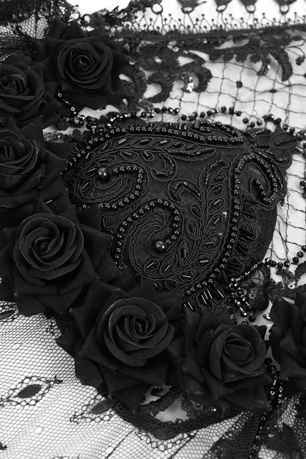 In Mourning Gothic Rosary Veil - Image 7