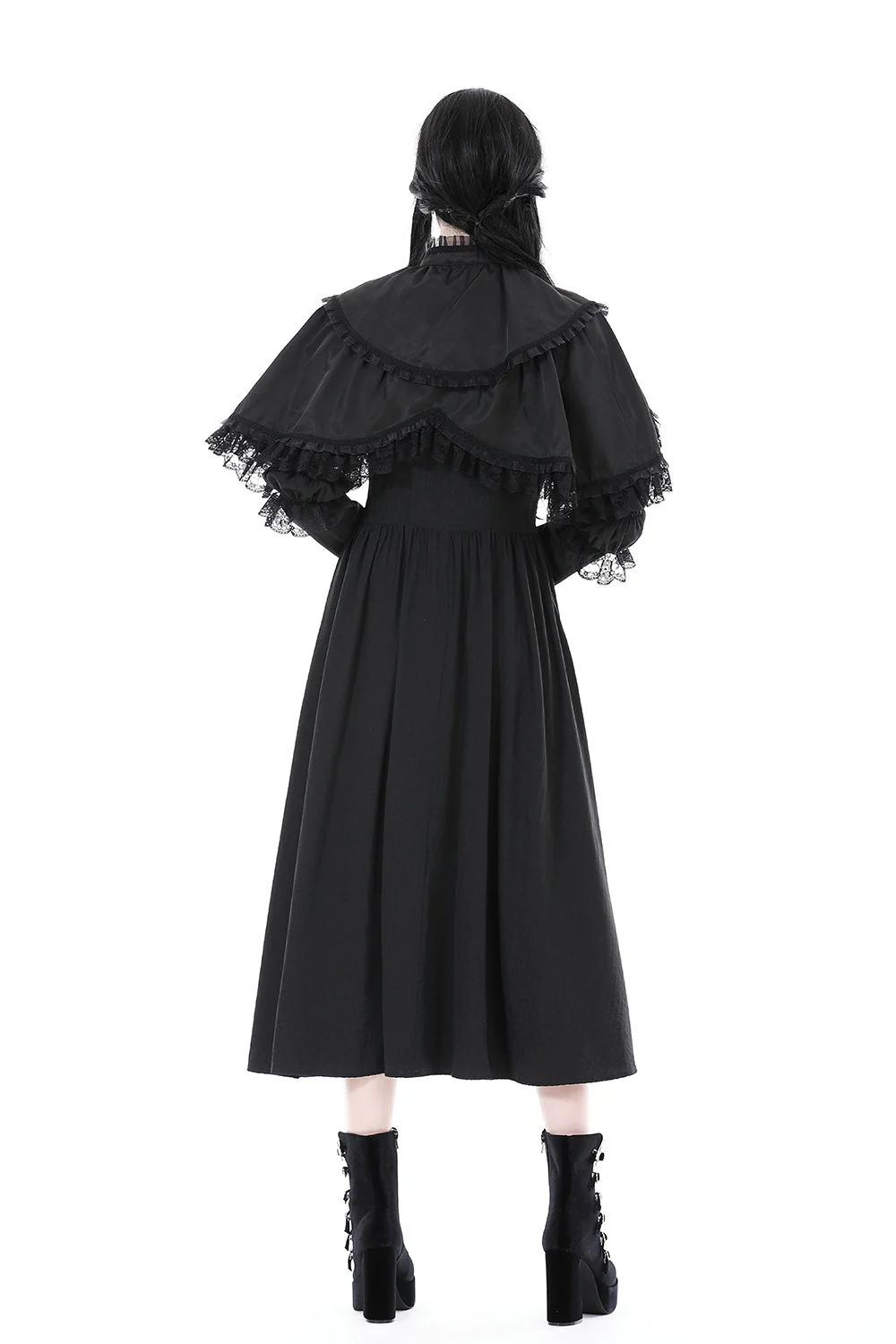 In Mourning Vintage Goth Cape - Image 4