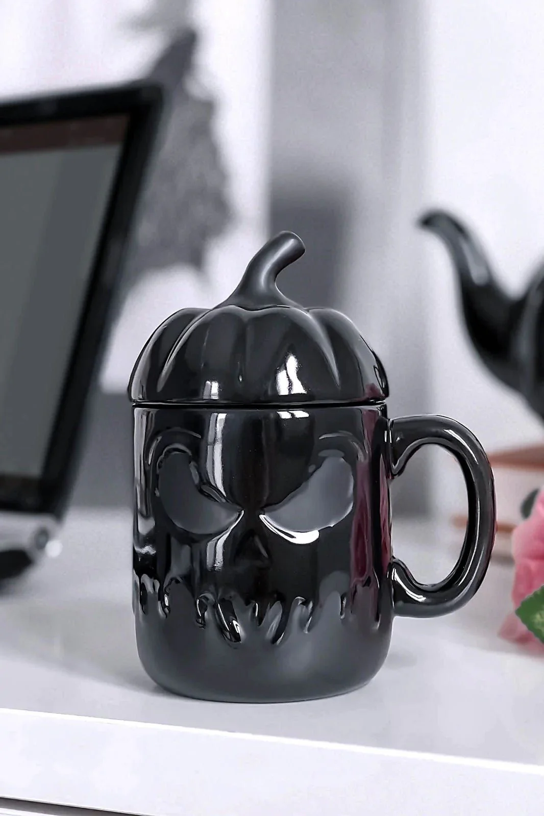 Jack O'Lantern Mug [WITH LID] - Image 2