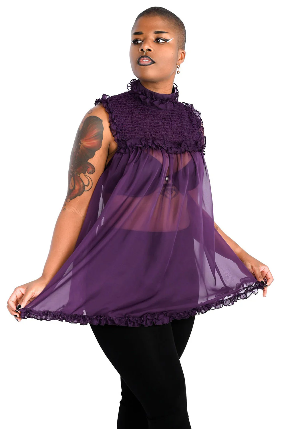 Kathryn Babydoll Dress - Flora - Image 5