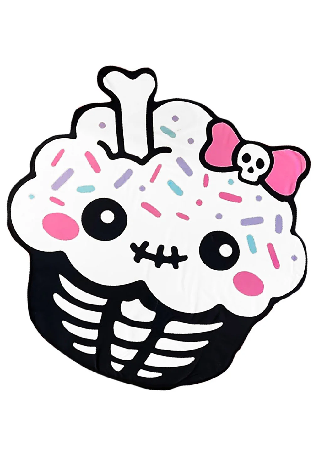 Kawaii Cupcake Shaped Beach Towel - Image 3