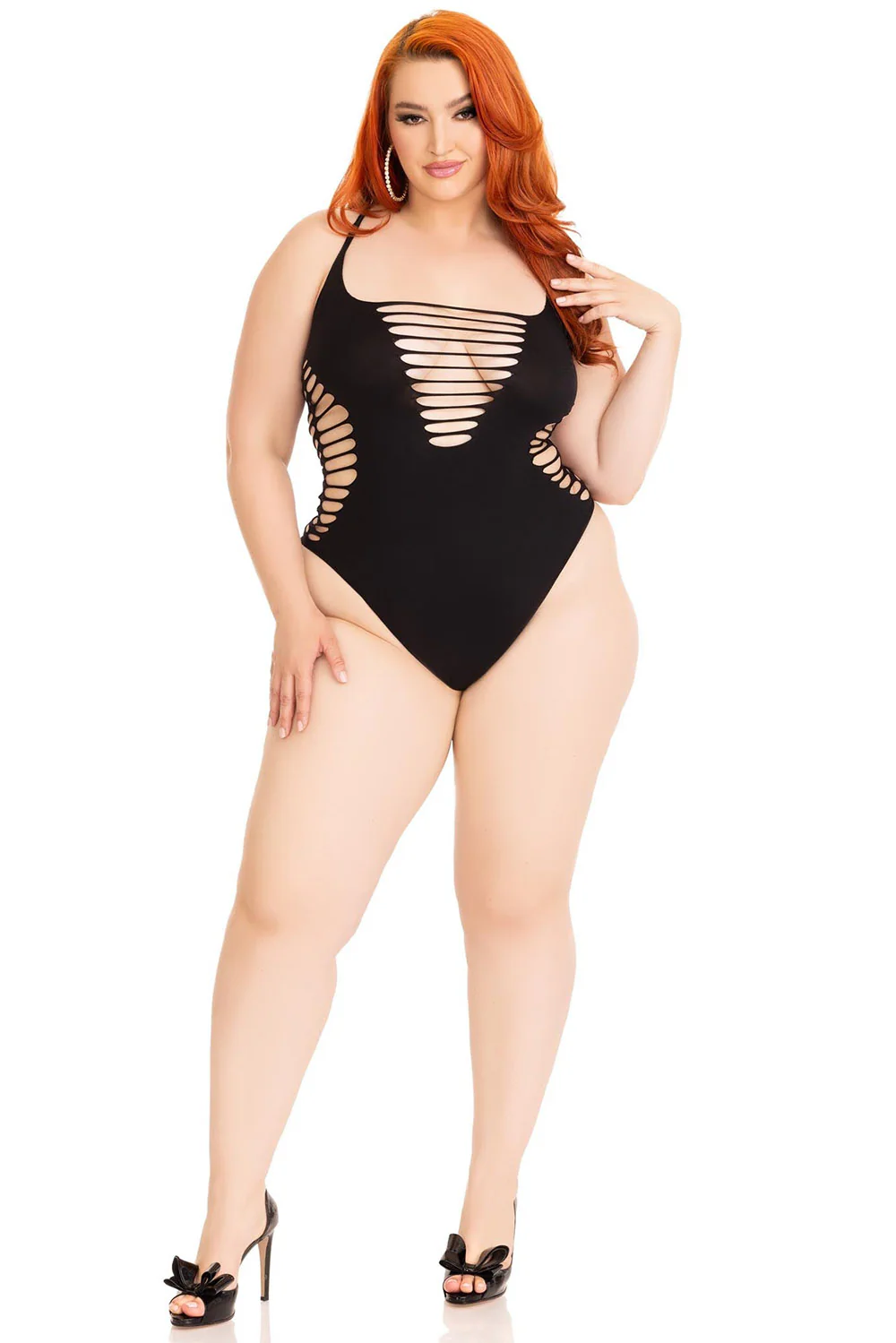 Killer Curves Black Punk Bodysuit [PLUS SIZE] - Image 3