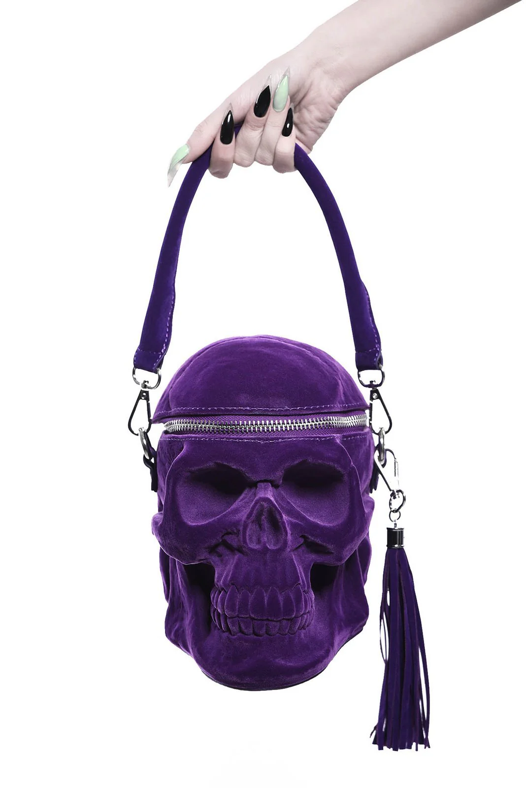 Grave Digger Skull Handbag [Plum Purple] - Image 4
