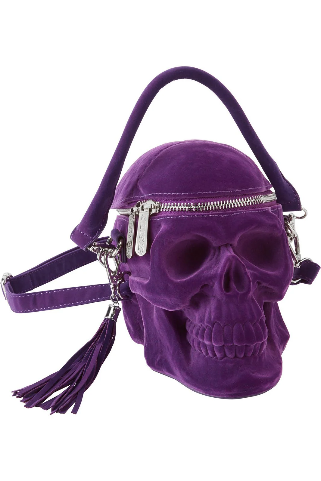 Grave Digger Skull Handbag [Plum Purple] - Image 5