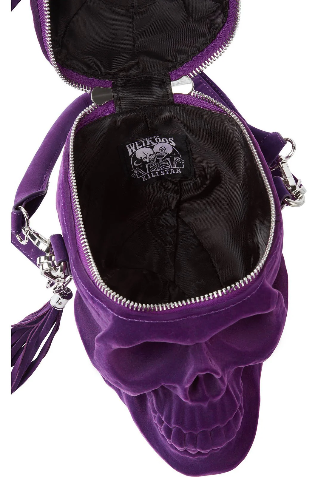 Grave Digger Skull Handbag [Plum Purple] - Image 6