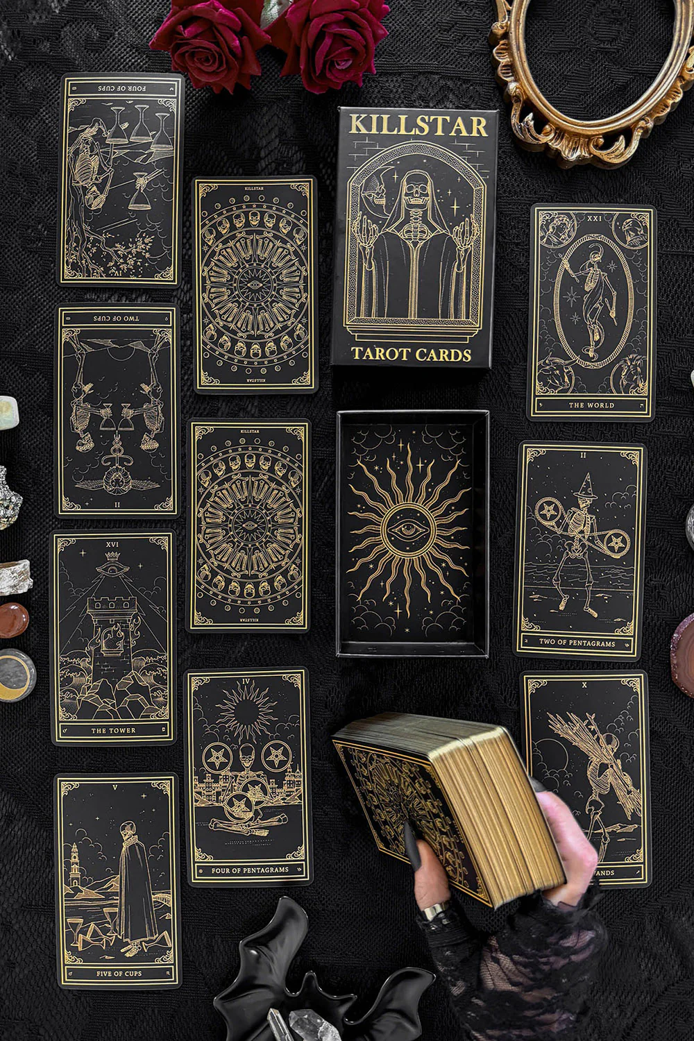 Killstar Tarot Cards [Black/Gold] - Image 4