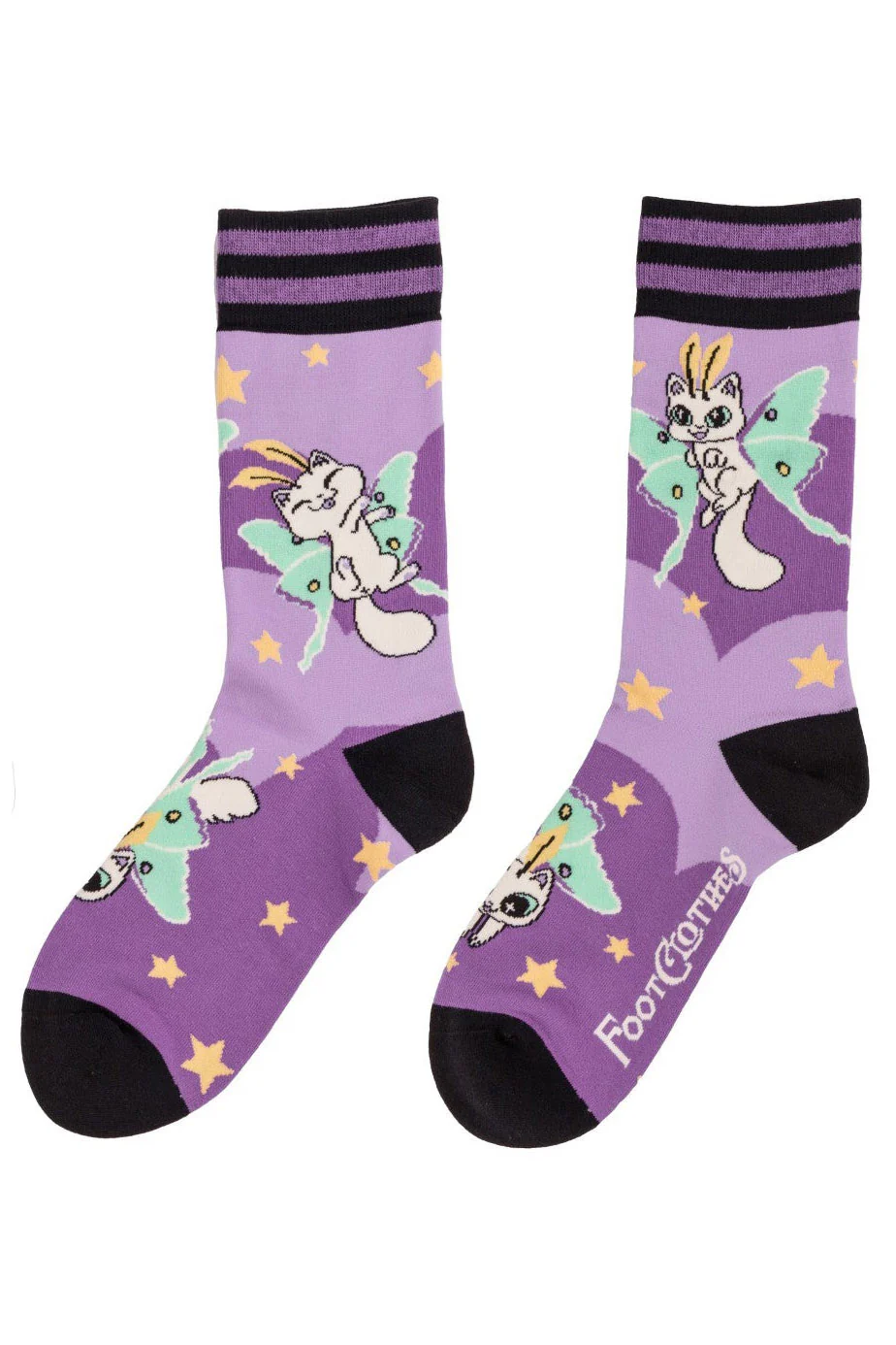 Kitty Moths Crew Socks - Image 2