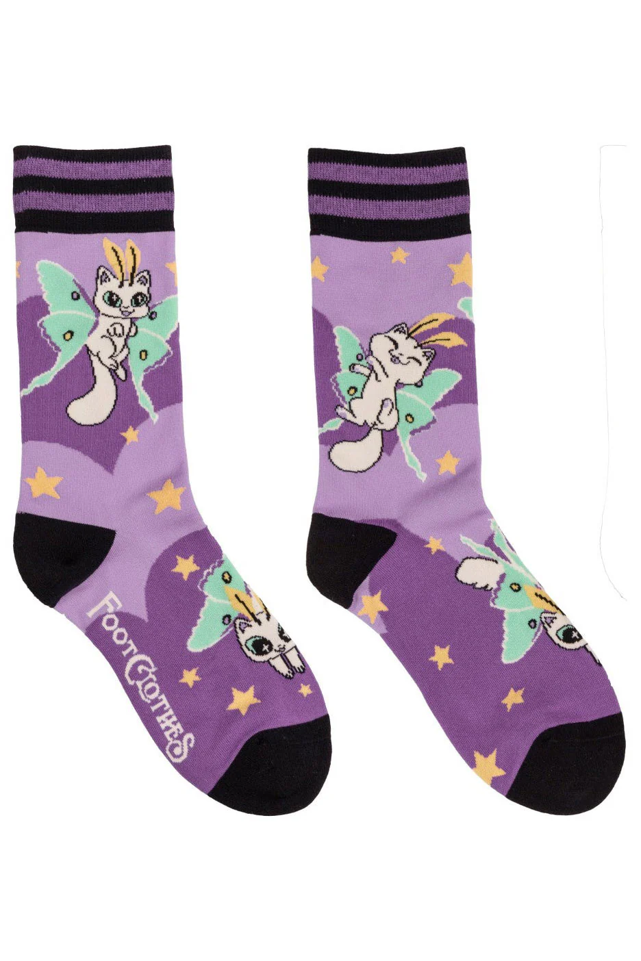 Kitty Moths Crew Socks - Image 3