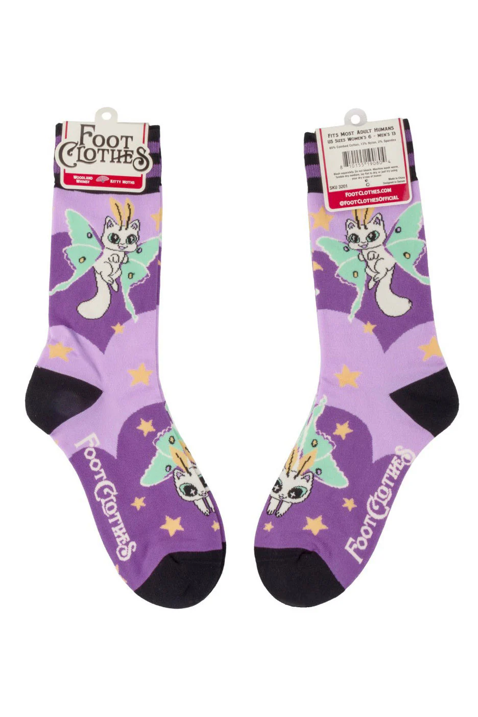 Kitty Moths Crew Socks - Image 7