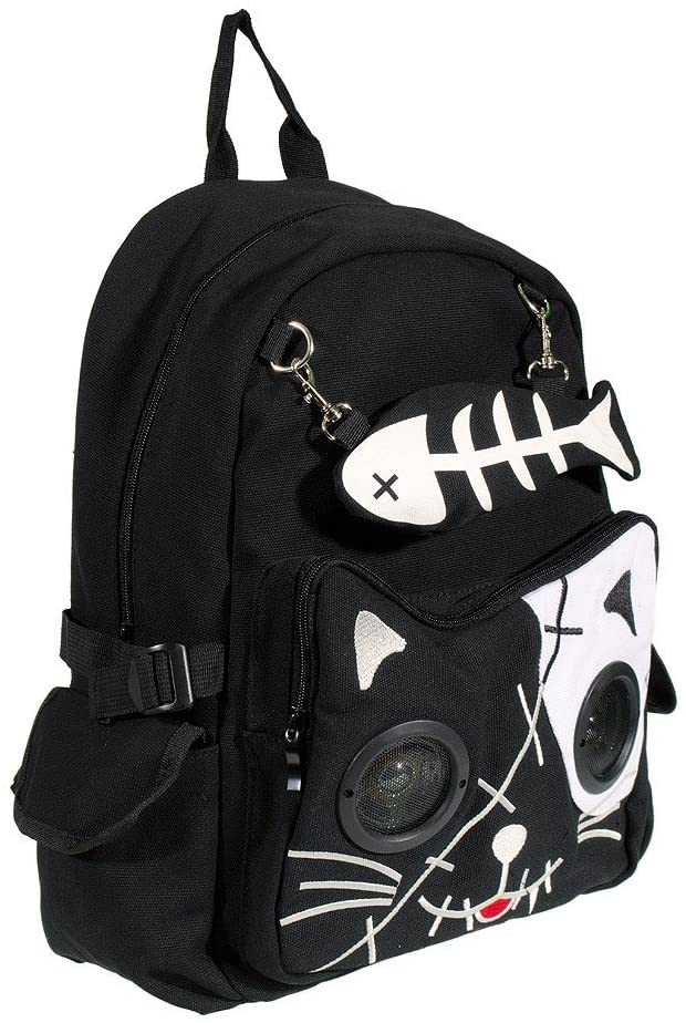 Kitty Speaker Backpack [BLACK/WHITE] - Image 2
