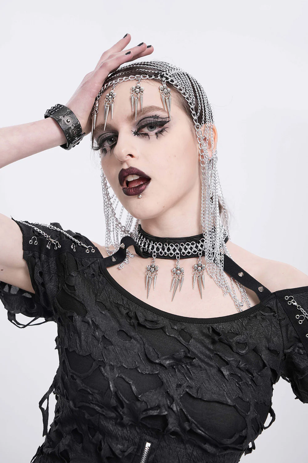 Knightcore Chainmail Headdress Harness - Image 7
