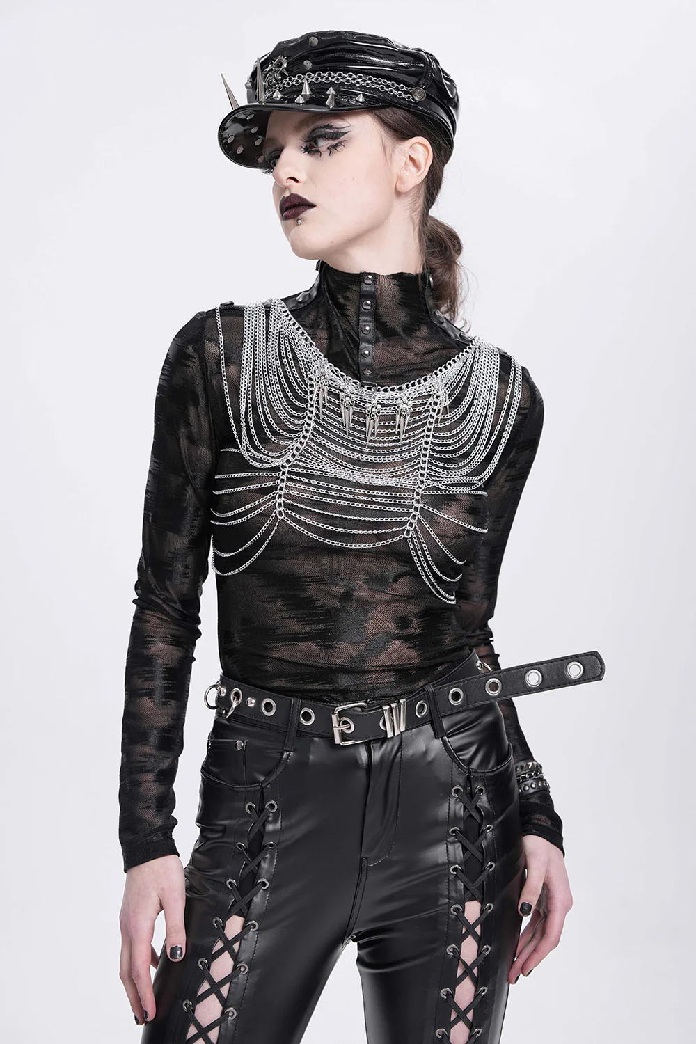 Knightcore Chainmail Headdress Harness - Image 9