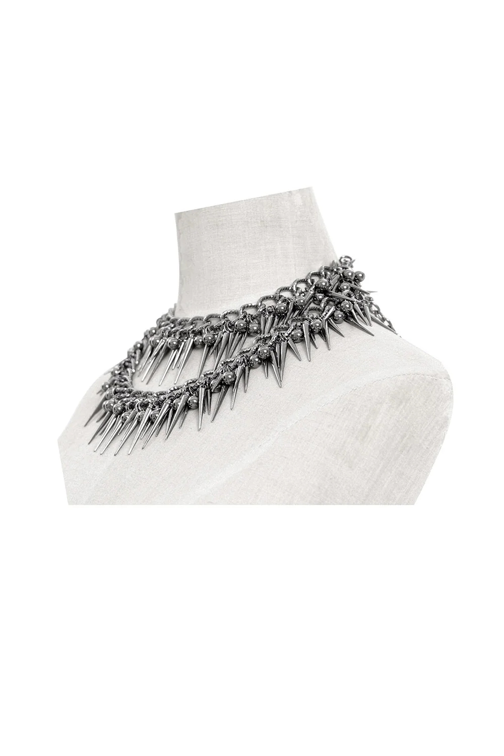 Knightcore Spiked Layered Necklace - Image 5