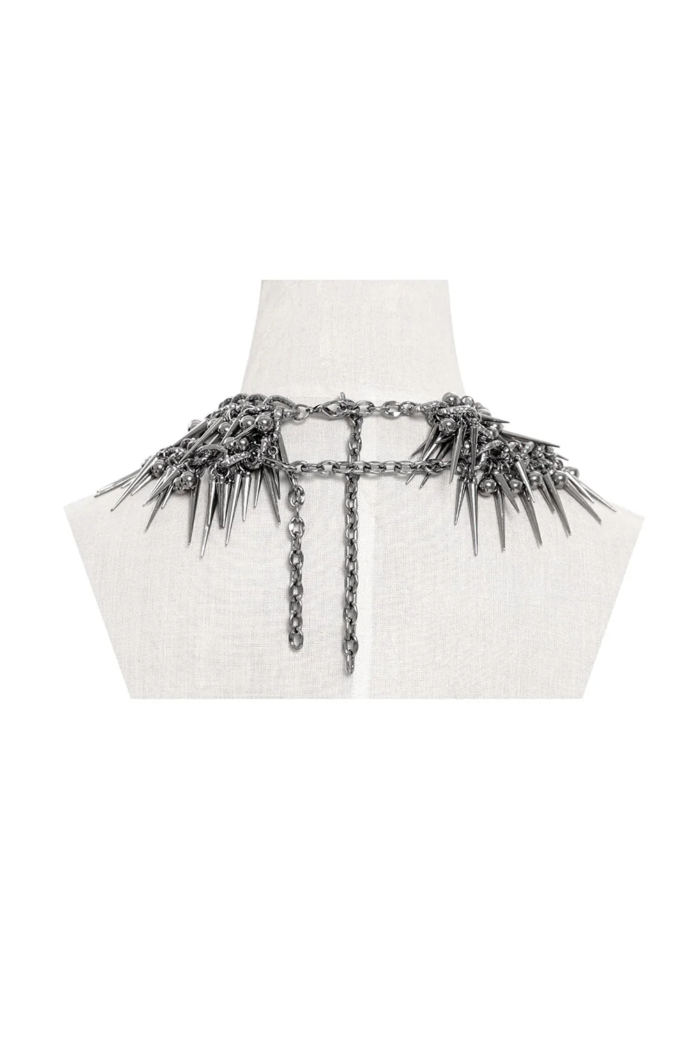 Knightcore Spiked Layered Necklace - Image 6