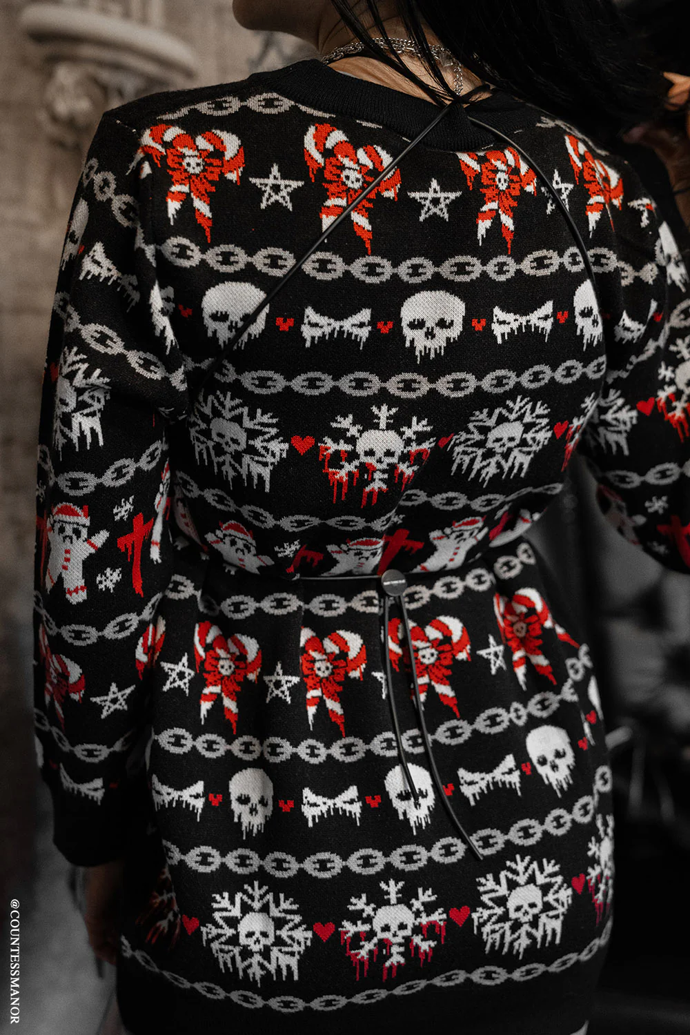 Krampus Knit Christmas Sweater - Image 10