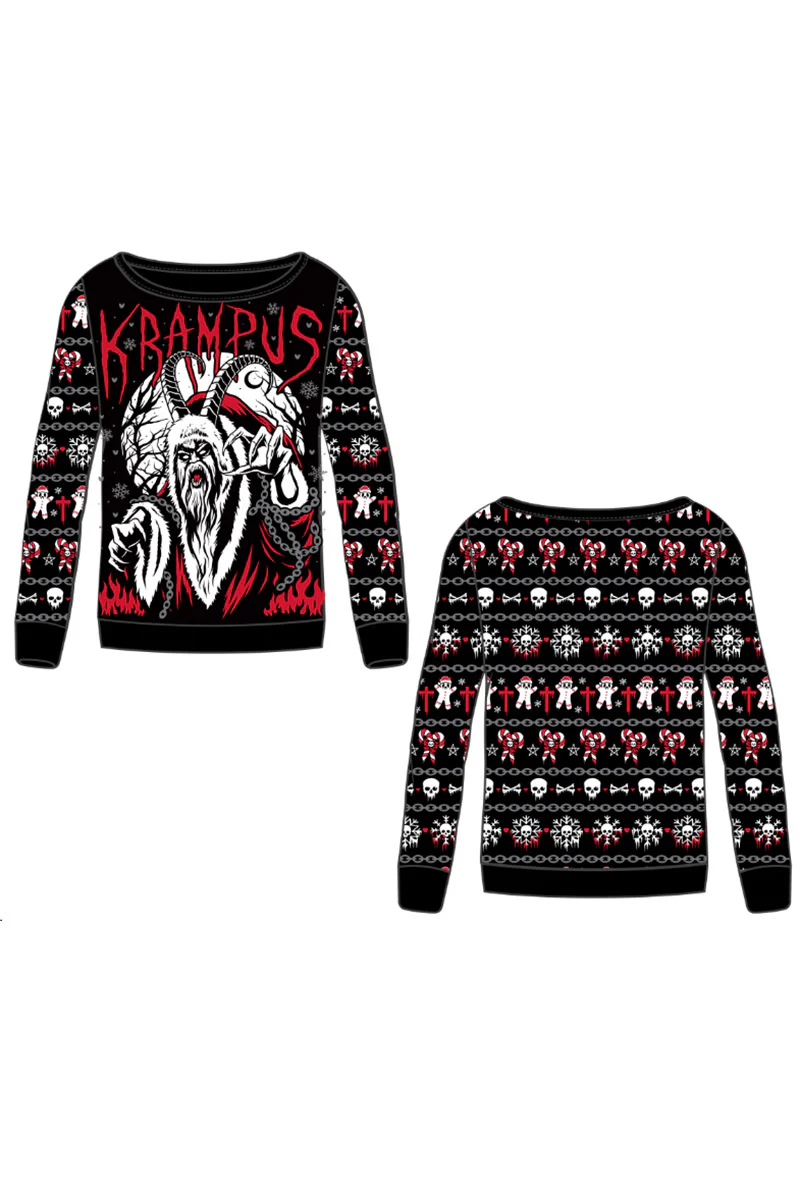 Krampus Knit Christmas Sweater - Image 13