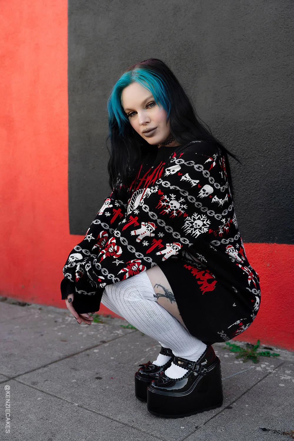 Krampus Knit Christmas Sweater - Image 15