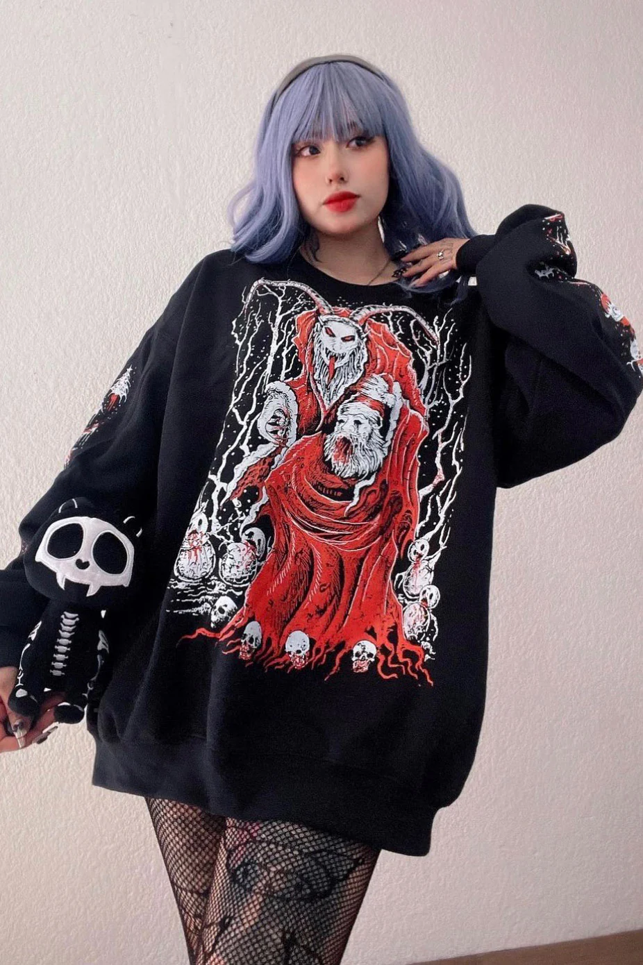 Krampus Killing Christmas Sweatshirt - Image 2