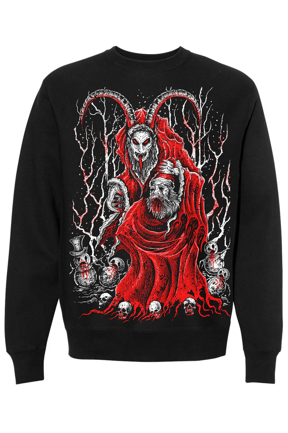 Krampus Killing Christmas Sweatshirt - Image 4