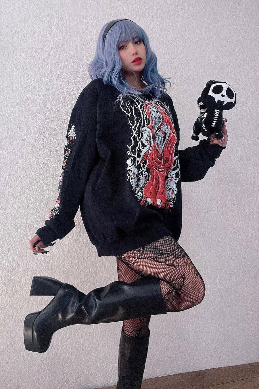 Krampus Killing Christmas Sweatshirt - Image 6
