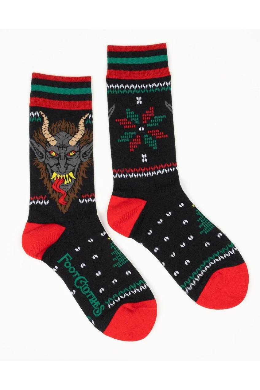 Krampus Sweater Crew Socks - Image 2