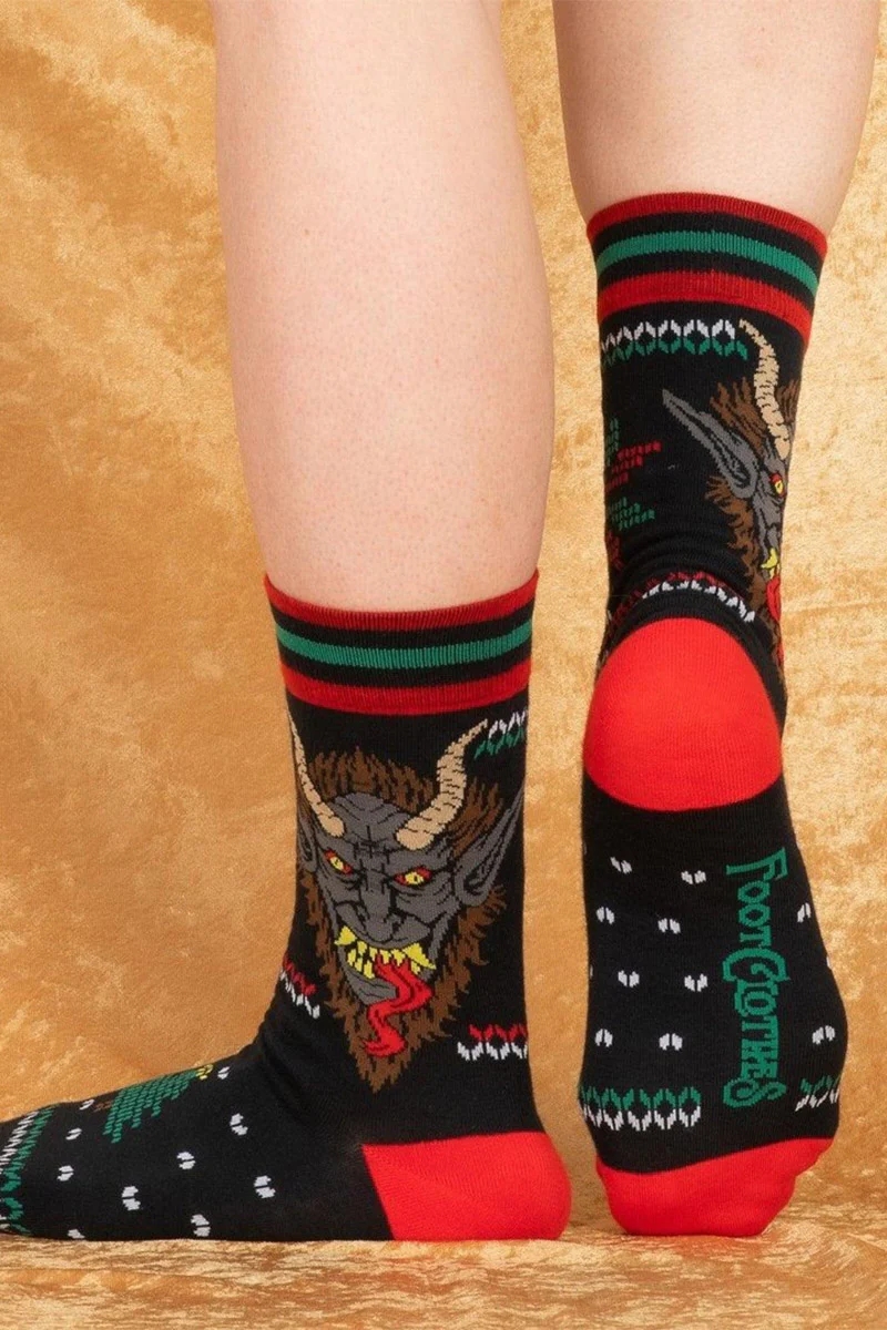 Krampus Sweater Crew Socks - Image 4