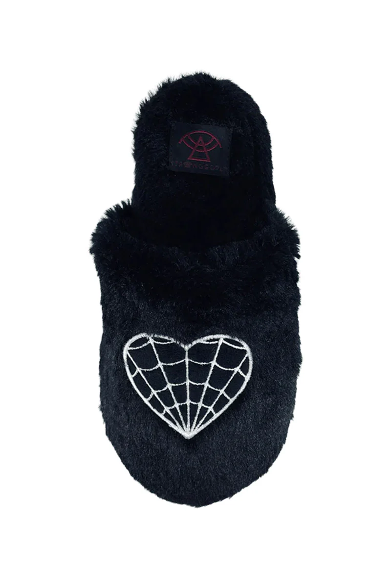 Kreepy Kozy Web Heart Slippers - Image 2