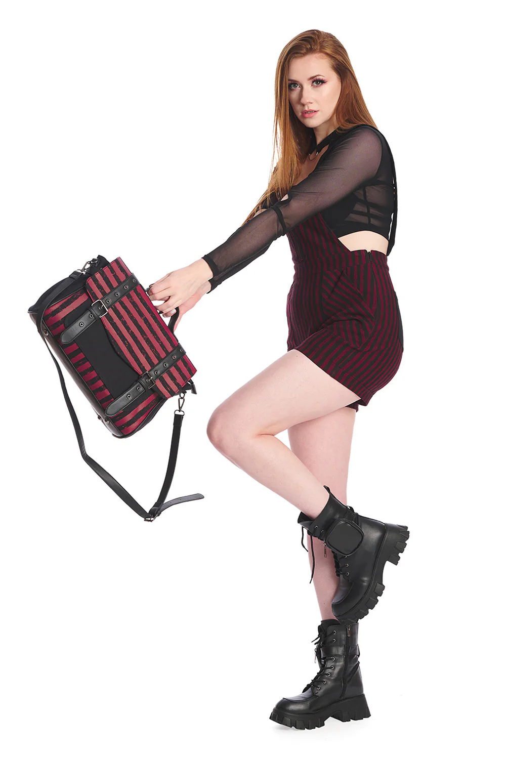 Kreepy Krueger Striped Bag [RED/BLACK] - Image 2