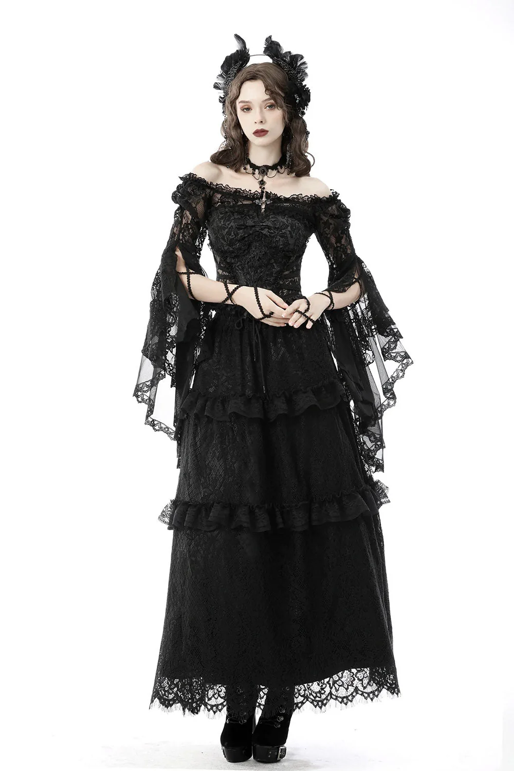Dark Melody Lace Shrug - Image 3